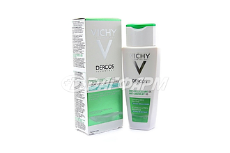 VICHY деркос шампунь от перхоти для жирной кожи 200мл