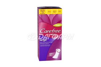 CAREFREE Plus Large Fresh прокладки ежедневные №20