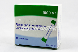 ДЕПАКИН ХРОНОСФЕРА гранулы пролонгированного действия 1000мг пакет №30