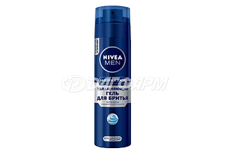NIVEA MEN  гель д/бритья увлажняющий защита и уход 200мл