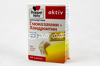 DOPPEL HERZ AKTIV глюкозамин+хондроитин капсулы №30