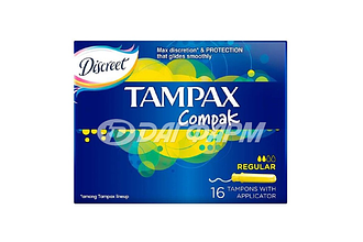 TAMPAX  тампоны компак регуляр с апплик. №16
