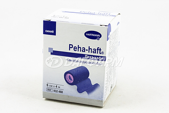 ХАРТМАНН Peha-haft / Пеха-хафт самофиксирующий когезивный бинт 6смх4м СИНИЙ