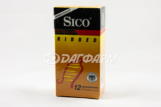 SICO презервативы ribbed (ребристые) №12