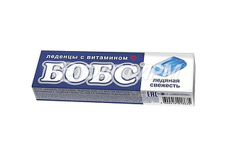 БОБС  леденцы ледяная свежесть с витамином с 35г