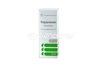 КОРДИАМИН капли для приема внутрь  250мг/мл 25мл препараты