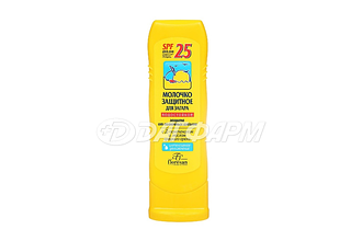 FLORESAN  молочко солнцезащитное для загара spf25 125мл ф-108