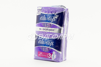 ALWAYS PLATINUM прокладки ultra super plus №14