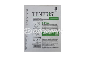 TENERIS T-Pore лейкопластырь фиксир. (нетканый) 6х7см