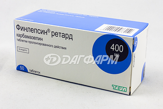 ФИНЛЕПСИН РЕТАРД таблетки пролонгированного действия 400мг №50