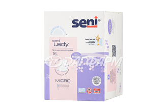 SENI LADY  прокладки уролог. микро 1 капля №16