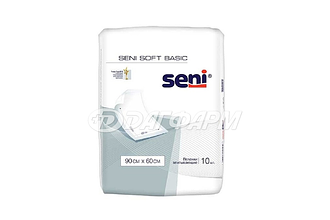 SENI SOFT basik пеленки одноразовые 90х60см №10