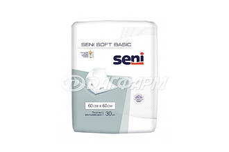 SENI SOFT Basic пеленки одноразовые 60х60см №30