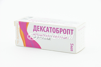 ДЕКСАТОБРОПТ (дексаметазон+тобрамицин) капли глазные флакон-капельница  5мл