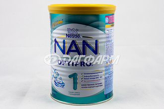 NAN 1 OPTIPRO смесь сухая молочная, 0-6мес 400г