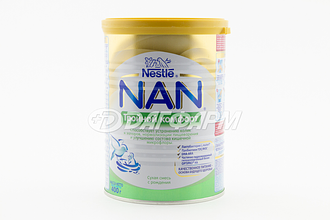 NAN Тройной комфорт, смесь сухая молочная, 0мес+  400г