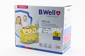 B.WELL ингалятор компрессорный паровозик pro-115