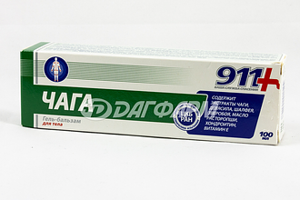 911 ЧАГА гель-бальзам для суставов 100мл