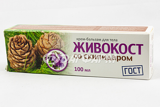 ЖИВОКОСТ крем-бальзам для суставов со скипидаром, туба 100мл