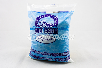 МОРСКАЯ СОЛЬ для ванн пакет 1кг