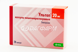 УЛЬТОП капсулы 20мг №28