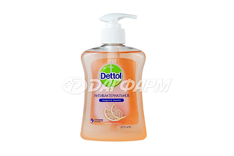 DETTOL мыло жидкое антибактериальное грейпфрут 250мл