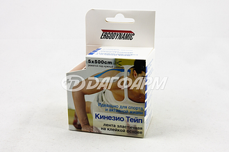 SFM кинезио-тейп лента эластичная, 5х500СМ, телесный