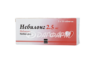 НЕБИЛОНГ таблетки 2,5мг №30