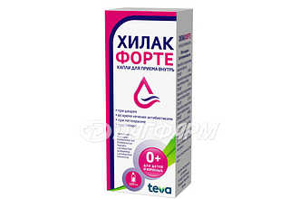 ХИЛАК ФОРТЕ капли для приема внутрь флакон с капельницей 100мл
