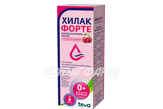 ХИЛАК ФОРТЕ капли для приема внутрь со вкусом ВИШНИ флакон капельница 30мл