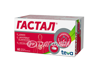 ГАСТАЛ таблетки для рассасывания №60
